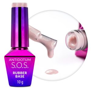 Rubber base SOS Antidote Molly Nails Endless Flame pentru unghii flexibile atașarea decorațiunilor 10g