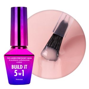 Build It 5in1 MollyLac Peach bază și top coat 10g