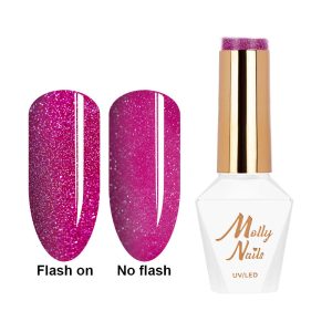 Oja Semipermanenta Molly Nails Flashing Lights HEMA/Di-HEMA Lac hibrid 8g Nr. 601