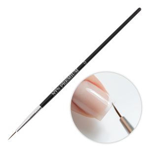 Pensulă neagră NTN Premium pentru nail art, mărimea 0
