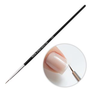 Pensulă neagră NTN Premium pentru nail art, mărimea 00