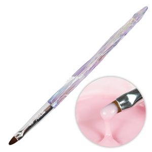 Pensulă ovală pentru gel AlleLac nr. 4 Unicorn