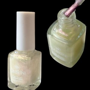 Oja Gabrini cu uscare la aer alb laptos cu particule roz-aurii 12 ml