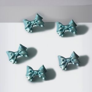 Nail charms fundite sidefate turcoaz decor unghii 5 buc.