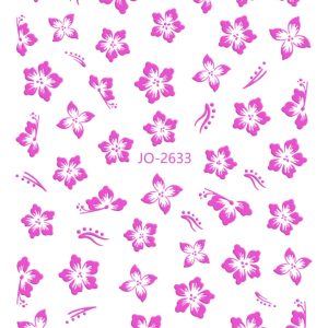 Abtibild Sticker Unghii JO-2633 roz neon