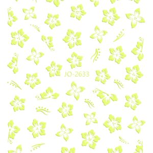 Abtibild Sticker Unghii JO-2633 verde neon