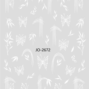 Abtibild Sticker Unghii JO-2672 alb