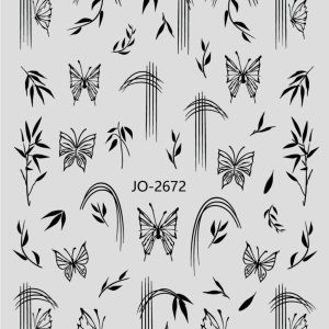 Abtibild Sticker Unghii JO-2672 negru