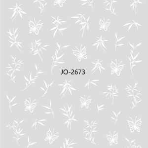 Abtibild Sticker Unghii JO-2673 alb