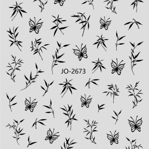 Abtibild Sticker Unghii JO-2673 negru