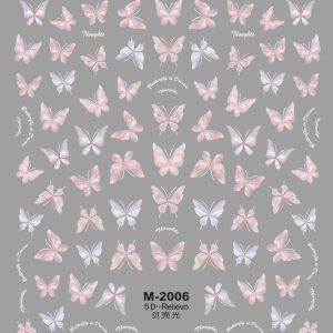 Abtibild Sticker Unghii 5D M-2006