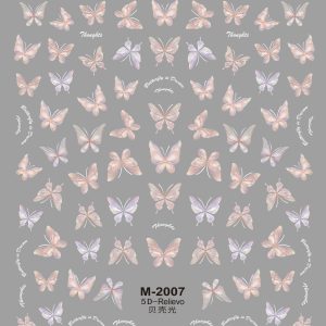 Abtibild Sticker Unghii 5D M-2007