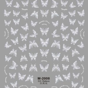 Abtibild Sticker Unghii 5D M-2008