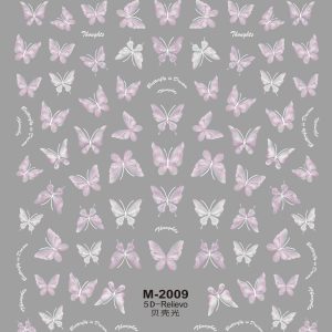 Abtibild Sticker Unghii 5D M-2009