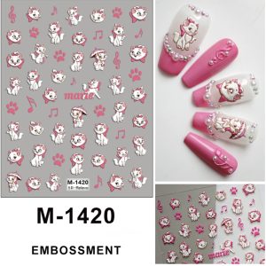 Abtibild Sticker Unghii 5D M- 1420