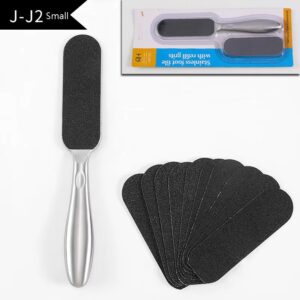 Pilă pedichiură metalica cu 10 inserții înlocuibile 21,6cm
