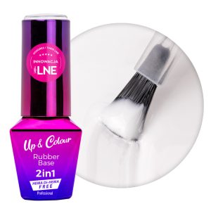 Bază Rubber 2 în 1 Up&Colour MollyLac Alabaster Free HEMA/Di-HEMA 10gr. nr. 1