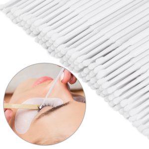 Microaplicatoare / Microbrush pentru gene set 100buc. albe