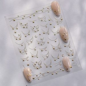 Abtibild Sticker Unghii MS 4050 auriu