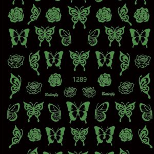 Abtibild Sticker Unghii Fosforescent 1289