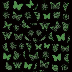 Abtibild Sticker Unghii Fosforescent 1290