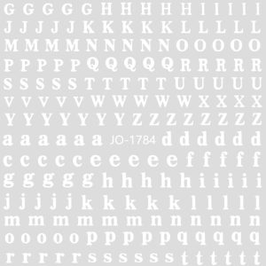 Abtibild Sticker Unghii JO-1784 Alb