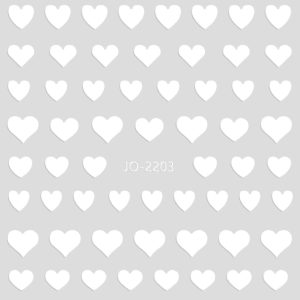 Abtibild Sticker Unghii JO-2203 Alb