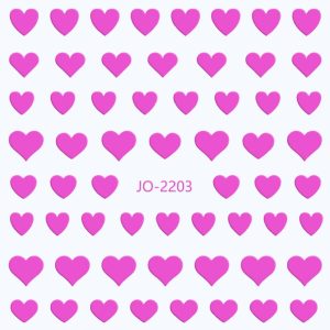 Abtibild Sticker Unghii JO-2203 Roz