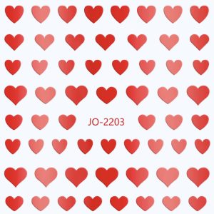 Abtibild Sticker Unghii JO-2203 Rosu