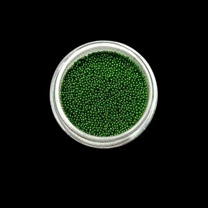 Caviar verde decor unghii