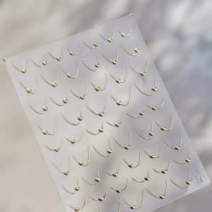 Abtibild Sticker Unghii 5010 Auriu