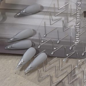 Abtibild Sticker Unghii 5001 Argintiu