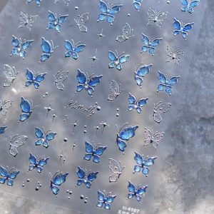 Abtibild Sticker Unghii 4107 albastru