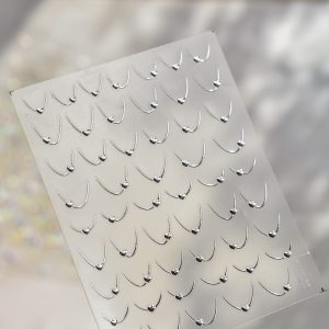 Abtibild Sticker Unghii 5010 Argintiu