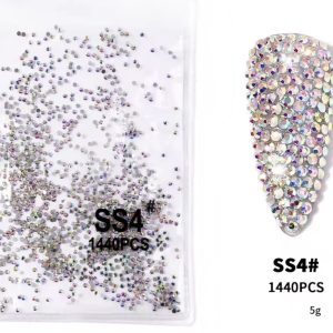 Strasuri pietricele cristale multicolore  S4 - 1,6 mm  1440pcs.