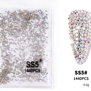 Strasuri pietricele cristale multicolore  S5 - 1,8 mm  1440pcs.