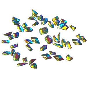 Strasuri pietricele cristale mari diverse forme 30-36 buc.