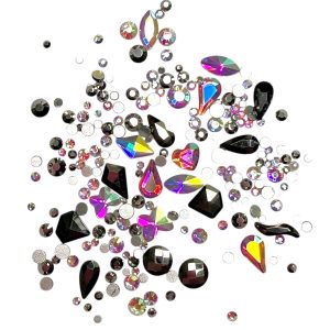 Strasuri pietricele cristale diverse forme si marimi 150 buc.