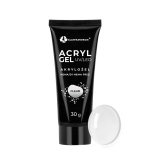 Polygel Acrylgel Allepaznokcie HEMA/Di-HEMA Free transparent 30g