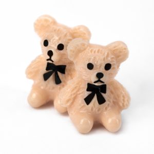 Decorațiuni unghii ursuleț 3D Molly Nails maro 20 buc.