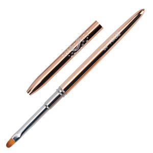 Pensulă ovală metalică pentru gel AlleLac mărimea 6