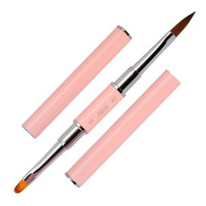 Pensula cu doua capete ovala nr.4 și acrilic nr.6 AlleLac