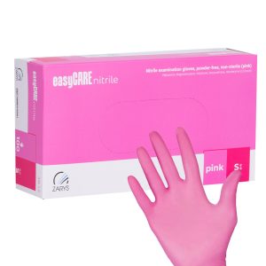 Mănuși protecție de unică folosință Easycare nitril - S roz 100 buc