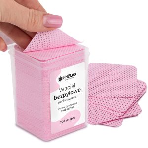 Dischete perforate antipraf pentru unghii roz 5x5 cm 200 buc.