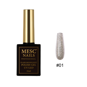 Oja Semipermanenta FLASH MOONLIGHT MESC #01 HEMA/TPO FREE 15ml