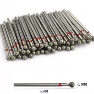 Bit Cuticula/Cap Freza Diamantat Sfera Rosu 4mm