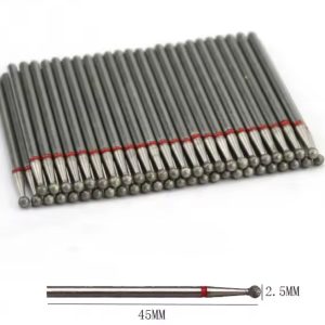 Bit Cuticula/Cap Freza Diamantat Sfera Rosu 2,5mm