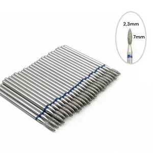 Bit diamantat pentru cuticula si exces de tesut epitelial - albastru 7/2,3mm