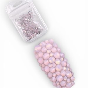 Strasuri / Pietricele mixte 350 buc. Roz