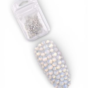 Strasuri / Pietricele mixte 350 buc. Alb